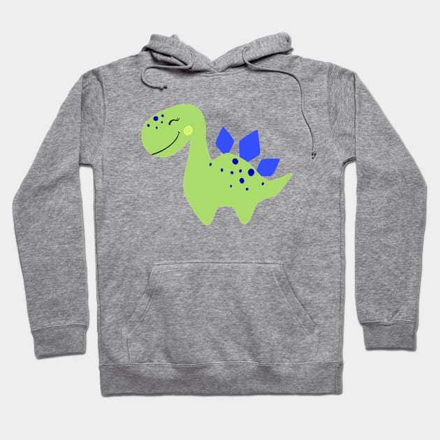 Green baby Boy Dinosaur Hoodie by KOTOdesign